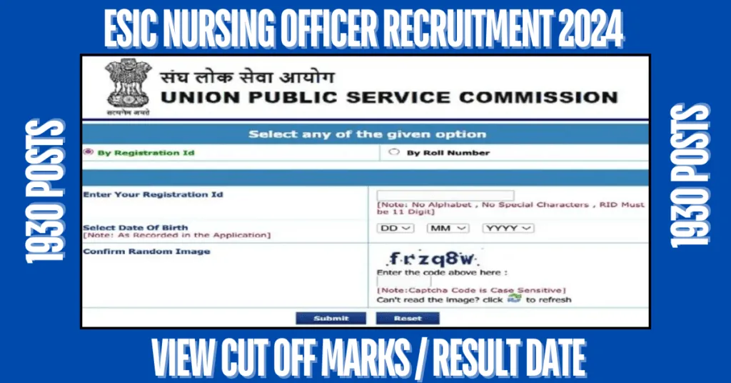 ESIC Nursing Officer